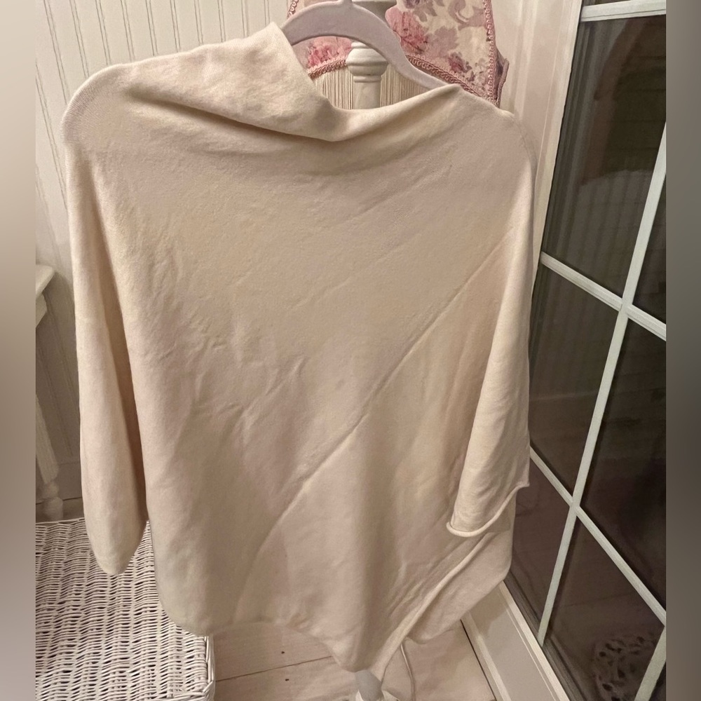 Cream Poncho
